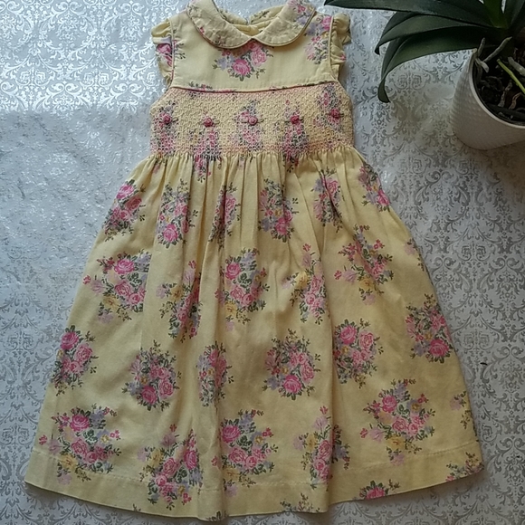 laura ashley yellow floral dress